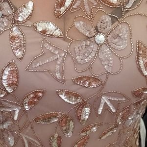 Rose Gold Evening Gown / Mother of The Bride Dress